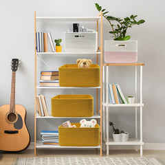 COMFY-HOMI woven rope basket adds texture to decor while organizing.