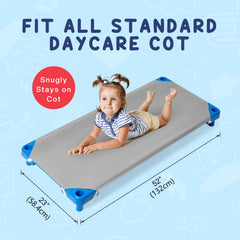 Comfyanno cot sheets elastic corners ensure secure fit on standard cots
