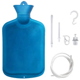 ComfyBase enema bag 2L blue for comfortable at-home colon cleansing.
