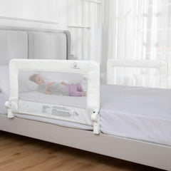 ComfyBumpy bed rail assembly shows quick, secure setup for peaceful nights.