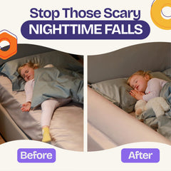 ComfyBumpy convex-design rail for added stability during night.