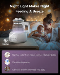 Comfyer warmer with accurate temperature control supports precise formula and drink temps.