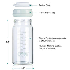 COMI 10ml measurement mark on bottle for portion tracking.