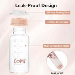COMI three-in-one milk bottle supports pumping, storing and feeding