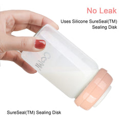COMI three-in-one bottle supports pumping, storing, and feeding.