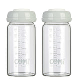 COMI wide-neck glass bottle 8oz for pumping and feeding with safe materials