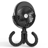 COMLIFE upgraded 4000mAh stroller fan with battery life for all-day cooling on outings.