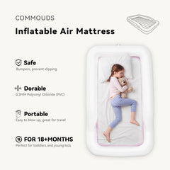 COMMOUDS electric pump speeds up inflation for quick bed setup.