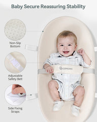 COMOMY changing pad safety belt and protective cover for secure handling