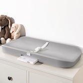 COMOMY baby changing pad with scale, front view and clear display for nighttime readings.