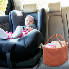 COMSE baby shower gift basket combines style with practical storage.