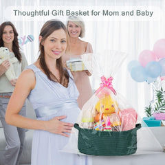 COMSE cotton rope storage basket keeps rooms organized and tidy