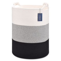 COMSE extra large blanket basket standing upright for versatile toy and laundry storage