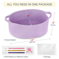 COMSE gift basket with clear cellophane bag for elegant presentation.