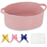 COMSE small woven basket with gift bags for elegant gift presentation and storage