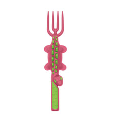 Constructive Eating dinosaur spoon for toddlers aids gentle scooping and grasp-friendly design.