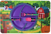 Constructive Eating Garden Fairy plate showcases colorful design for playful, mess-minimized meals.