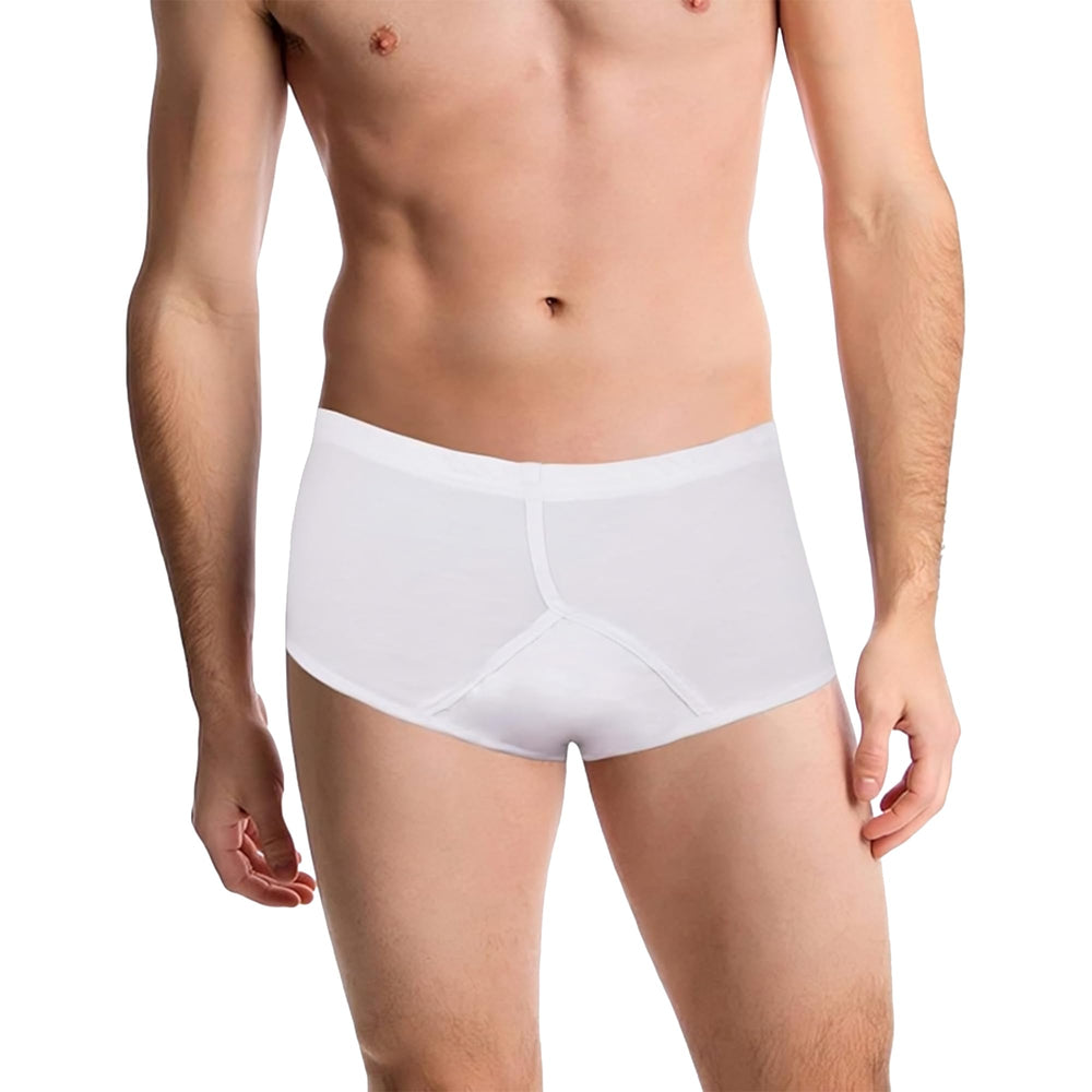 Continuon Living men's Y-front underwear close-up showing soft fabric and discreet comfort.