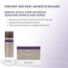 ConvaTec ESENTA latex-free remover ensures safer use for sensitivities.