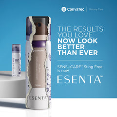 ConvaTec ESENTA wipes in use demonstrating quick residue lifting action