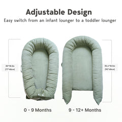 Safety certifications for the CooCooBaby Deluxe Lounger emphasize trusted standards.