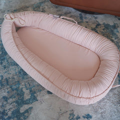 CoocooBaby machine-washable cover proves easy care between uses.