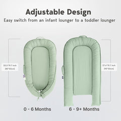 CooCooBaby newborn-safe soft-edge design provides snug support