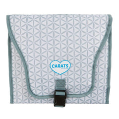 Cool Carats cooling pad folded for storage between rides.