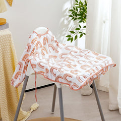 CoolaPeach waterproof bib prevents spills from reaching table and clothes