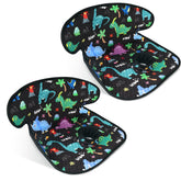 COOLBEBE dinosaur car seat protector with waterproof layer keeps seats dry.