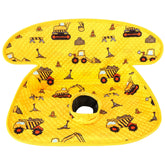 COOLBEBE infant car seat protector in yellow, waterproof liner for potty training on the go.