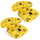 COOLBEBE infant car seat protector, waterproof yellow, keeps seats dry.