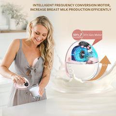 Coolle pump with voice broadcast for real-time milk level feedback.