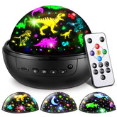 COOLNIGHT dinosaur night light with 3 themes for imaginative bedtime.