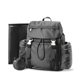 CoolREX diaper bag backpack front view showing organized pockets for easy access