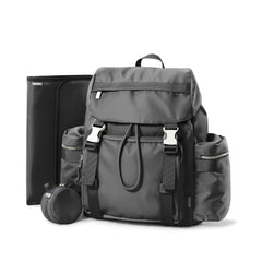CoolREX diaper bag backpack front view showing organized pockets for easy access