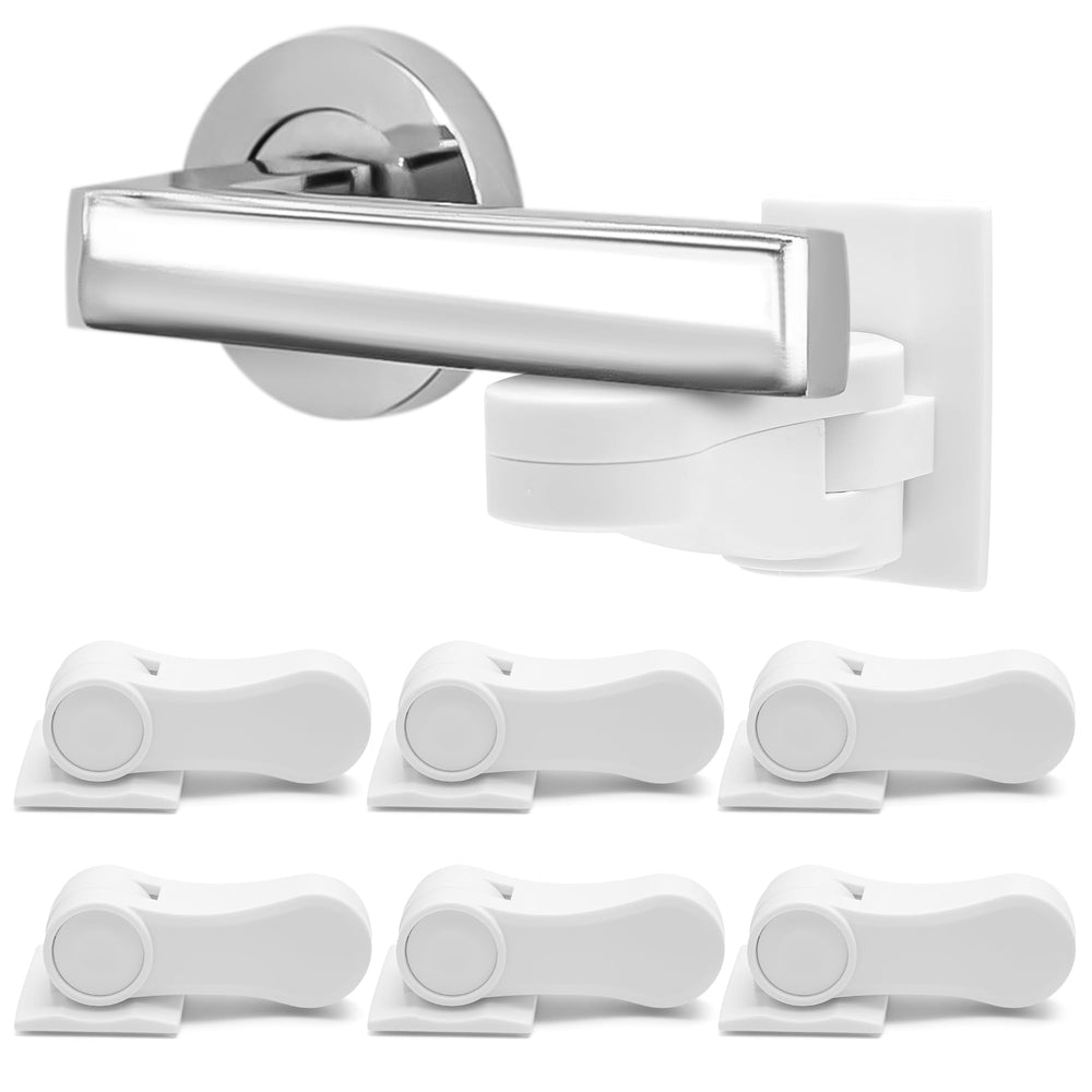 Coolrunner 6P door lock mounted on a door for child safety.