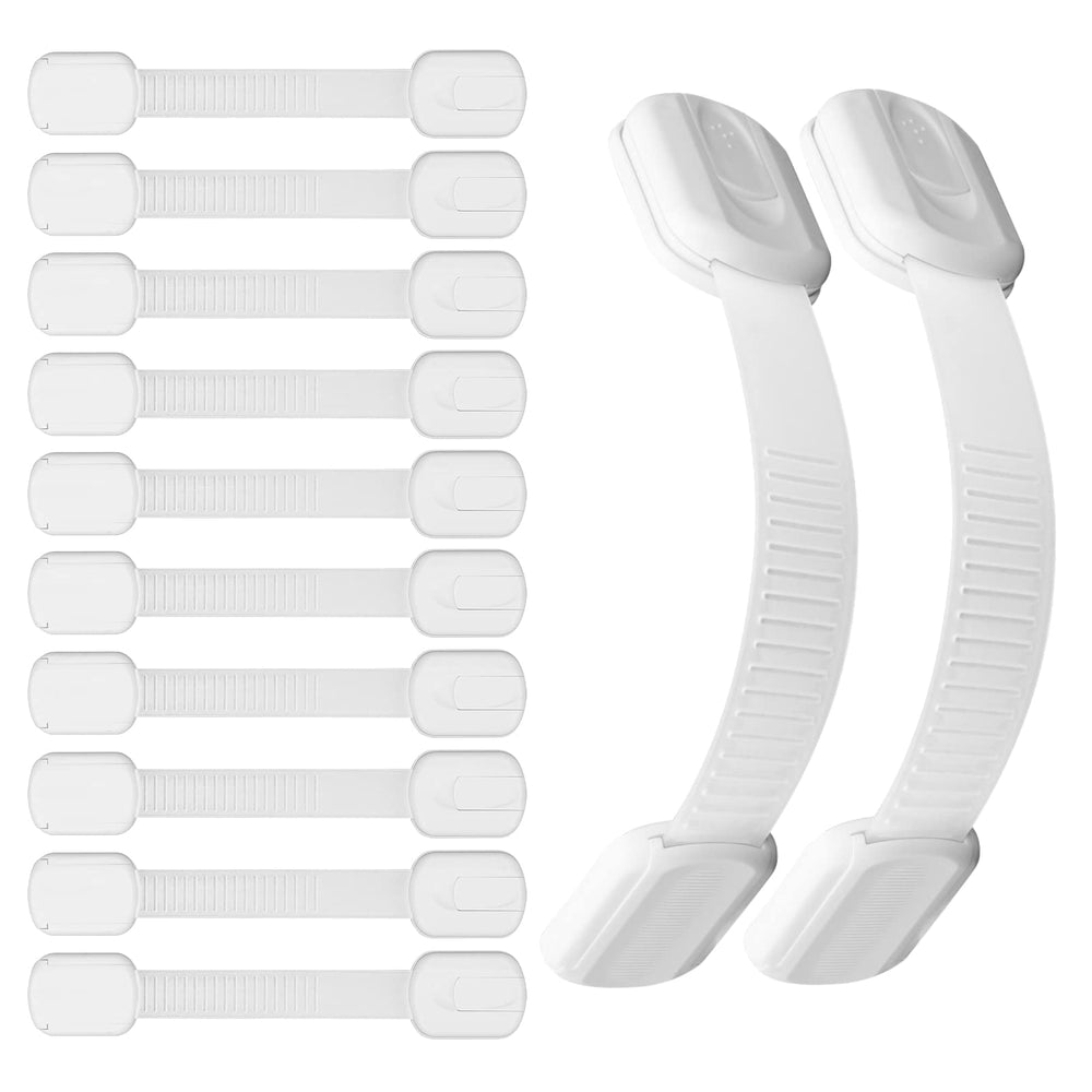 Coolrunner child safety locks 12-pack for drawers keeps curious hands away