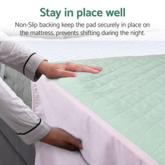 CoolShields bed pad ready for machine washing for easy care