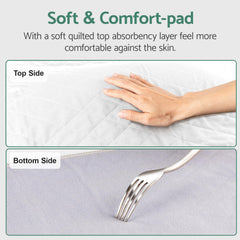 CoolShields bed pad with non-slip tucks keeps in place overnight
