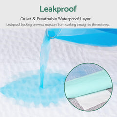 CoolShields non-slip bed pad with tucks stays secure through the night