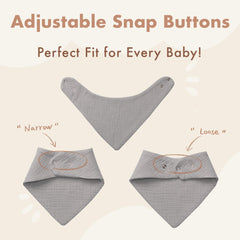 COOROBIN 10-pack folded bibs illustrating value and easy storage