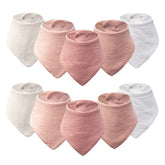COOROBIN baby bandana bib front view showing soft absorbent fabric for drool control
