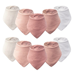 COOROBIN baby bandana bib front view showing soft absorbent fabric for drool control