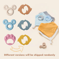 COOROBIN drool bib shows 3D honeycomb cotton for fast absorption
