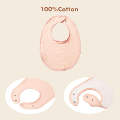 COOROBIN neutral-color bibs pair with any outfit.