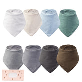 COOROBIN muslin bib texture close-up highlighting soft, breathable fabric for sensitive skin