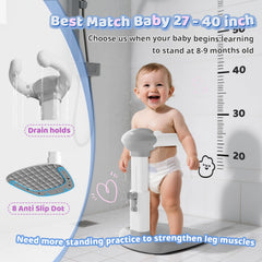 COOSEYA shower head holder back keeps the shower within easy reach.