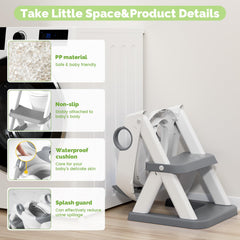 COOSEYA widened step surface provides extra room for toddlers to stand.
