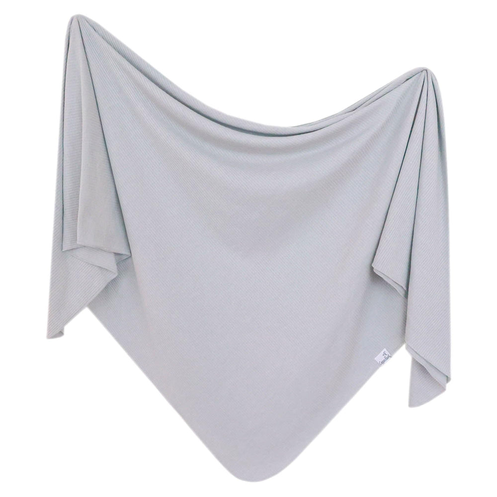 Copper Pearl Ash soft-knit swaddle blanket for newborn comfort and gentleness